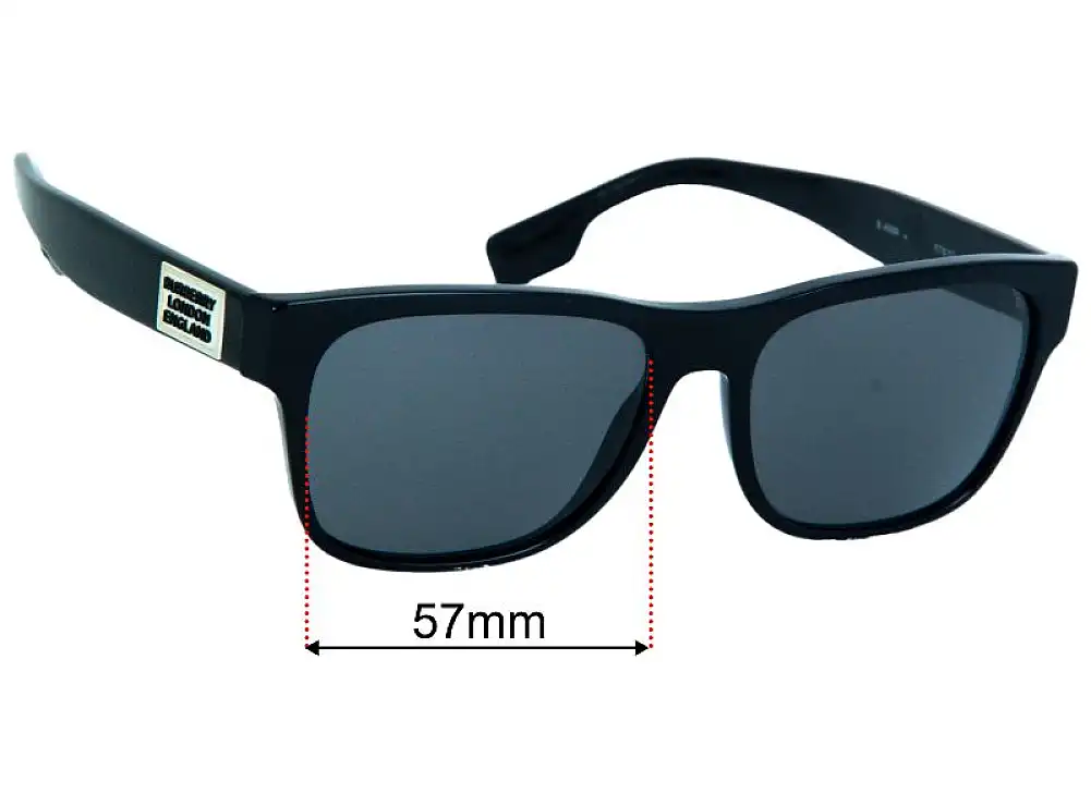 Burberry B 4309 57mm Replacement Lenses